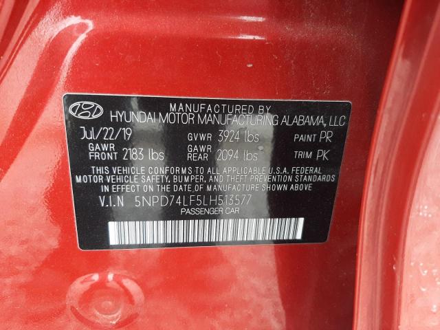 5NPD74LF5LH513577 Hyundai ELANTRA SE