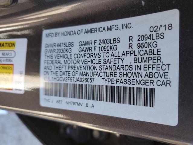 1HGCV2F97JA026057 Honda Accord Touring
