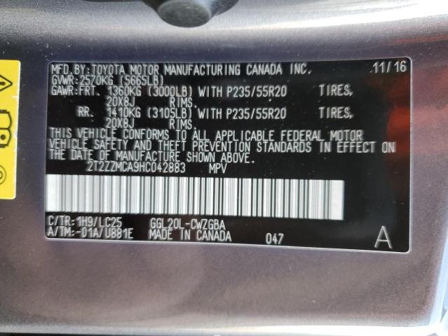 2T2ZZMCA9HC042883 Lexus Rx 350 Base