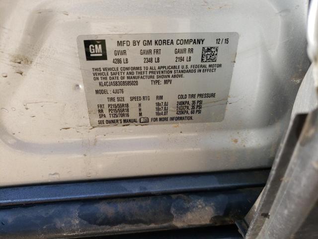 KL4CJASB3GB585020 Buick Encore