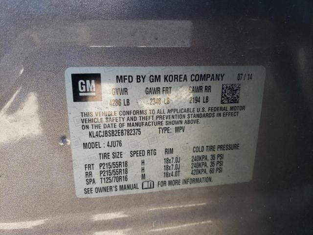 KL4CJBSB2EB782375 Buick Encore Convenience
