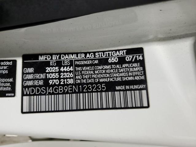 WDDSJ4GB9EN123235 Mercedes-Benz CLA 250 4MATIC