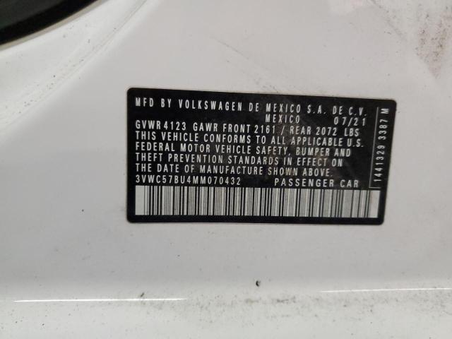 3VWC57BU4MM070432 Volkswagen JETTA S