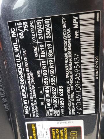4JGDA5HB8FA595437 Mercedes-Benz Ml 350 4matic