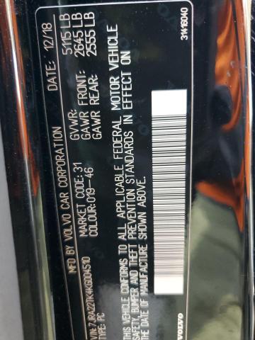 7JRA22TK4KG004510 Volvo S60 T6 Momentum