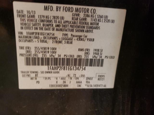 1FAHP2F81EG134754 Ford Taurus Limited