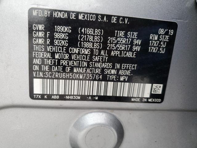 3CZRU6H50KM735764 Honda HR-V EX