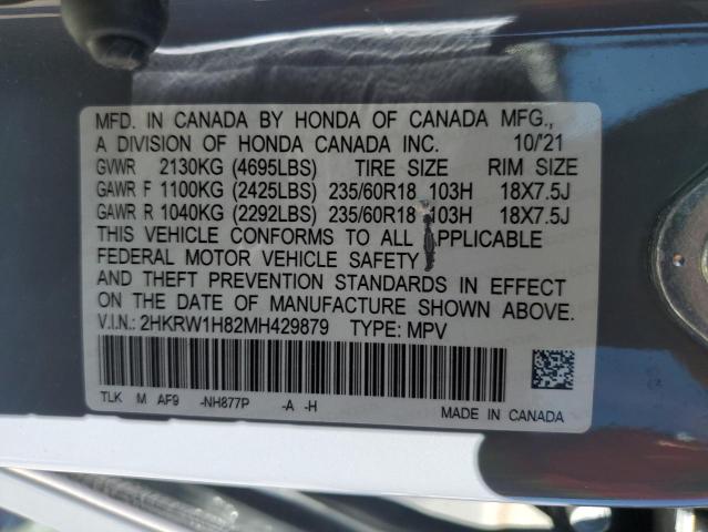 2HKRW1H82MH429879 Honda CR-V EXL