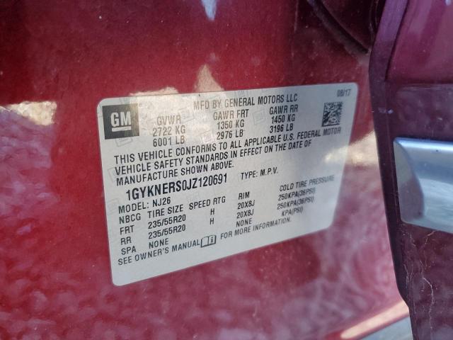 1GYKNERS0JZ120691 Cadillac Xt5 Premium Luxury