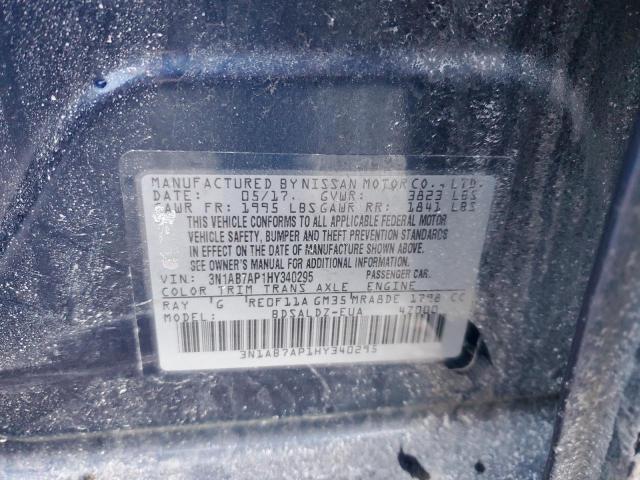 3N1AB7AP1HY340295 Nissan SENTRA S