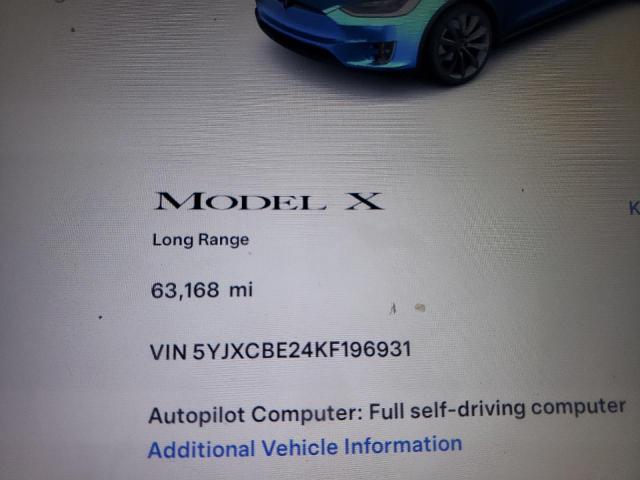5YJXCBE24KF196931 Tesla MODEL X