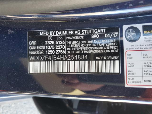 WDDZF4JB4HA254884 Mercedes-Benz E 300