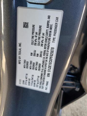 5YJ3E1ECXPF625878 Tesla MODEL 3