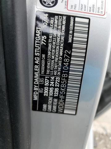 WDDHF5KB5FB104872 Mercedes-Benz E 350