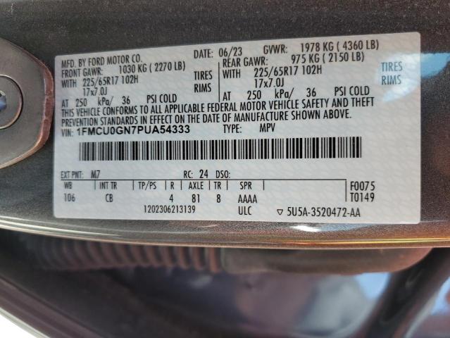 1FMCU0GN7PUA54333 Ford Escape Active