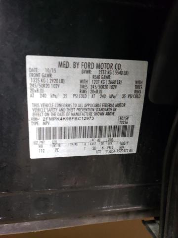 2FMPK4K95FBC12973 Ford Edge Titanium
