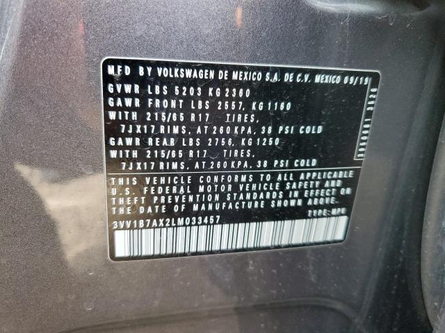 3VV1B7AX2LM033457 Volkswagen TIGUAN S