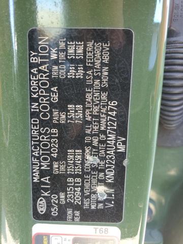 KNDJ23AU4M7127476 KIA SOUL LX
