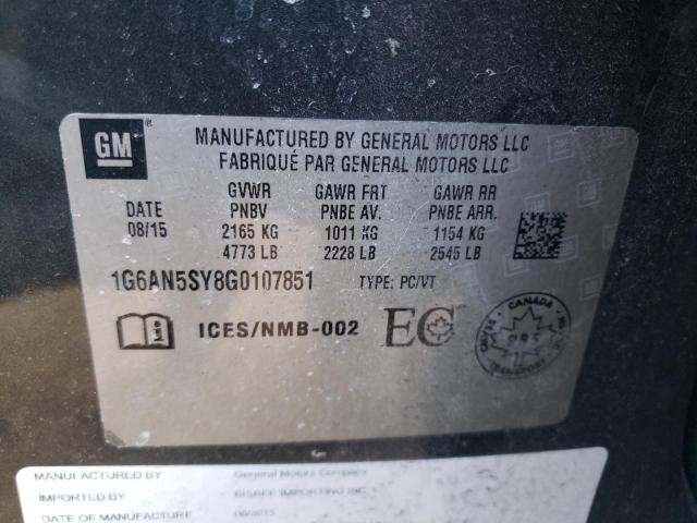 1G6AN5SY8G0107851 Cadillac ATS-V