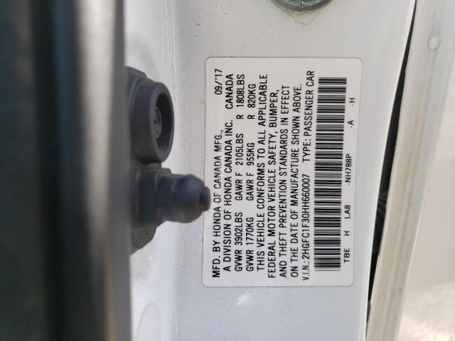 2HGFC1F30HH660007 Honda CIVIC EX