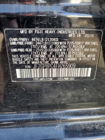 JF2GPBPC4FH265909 Subaru Xv Crosstrek 2.0i Hybrid Touring