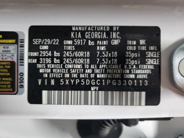 5XYP5DGC1PG330113 KIA Telluride Sx