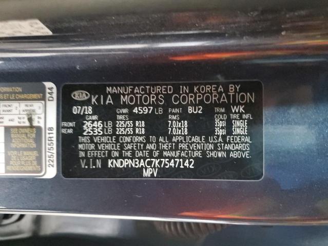 KNDPN3AC7K7547142 KIA Sportage Ex