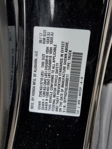 5FPYK2F62JB000211 Honda Ridgeline Rtl