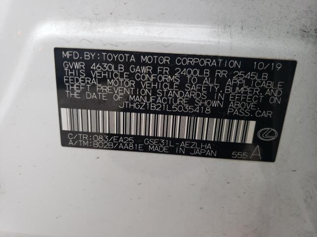 JTHGZ1B21L5035418 Lexus Is 350 F-sport