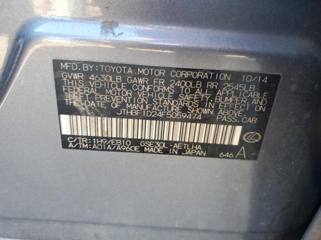 JTHBF1D24F5059474 Lexus IS 250