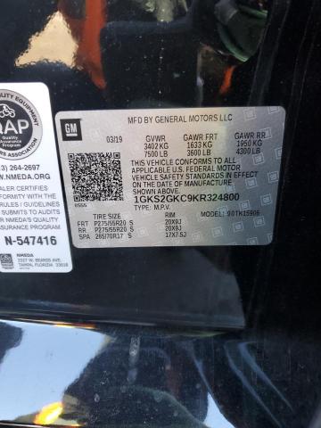 1GKS2GKC9KR324800 GMC Yukon Xl K1500 Slt