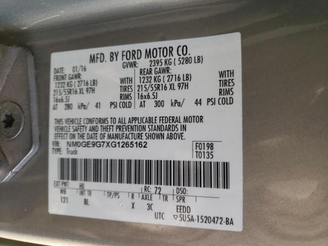 NM0GE9G7XG1265162 Ford Transit Connect Titanium