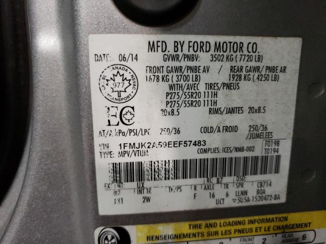 1FMJK2A59EEF57483 Ford Expedition El Limited