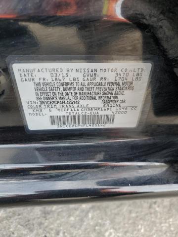 3N1CE2CP4FL425142 Nissan Versa Note S