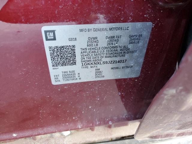 1GKKNXLS9JZ214017 GMC Acadia Denali