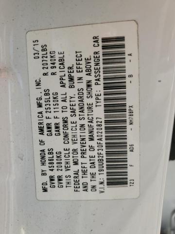 19UUB2F30FA020827 Acura TLX