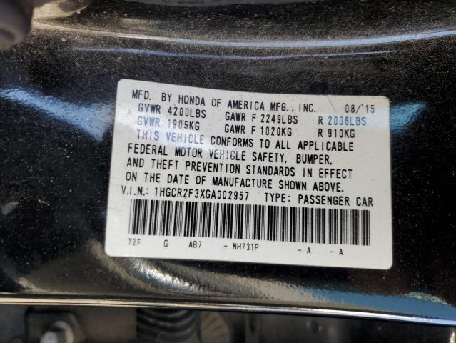 1HGCR2F3XGA002957 Honda ACCORD LX