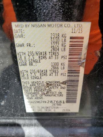 5N1AZ2MG7FN287681 Nissan MURANO S