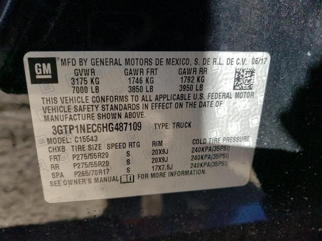 3GTP1NEC6HG487109 GMC Sierra C1500 Slt