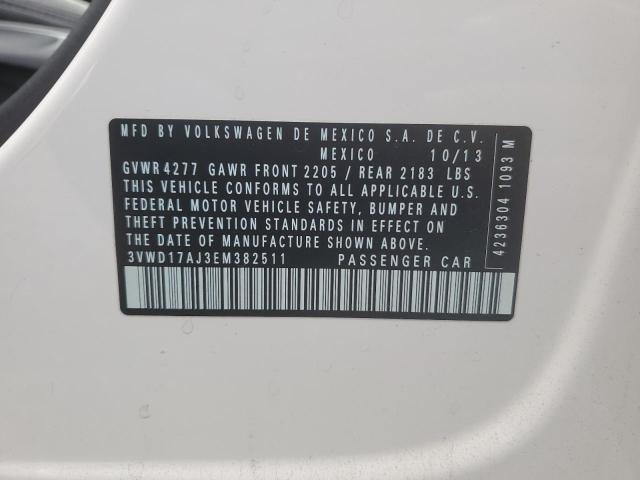 3VWD17AJ3EM382511 Volkswagen JETTA SE