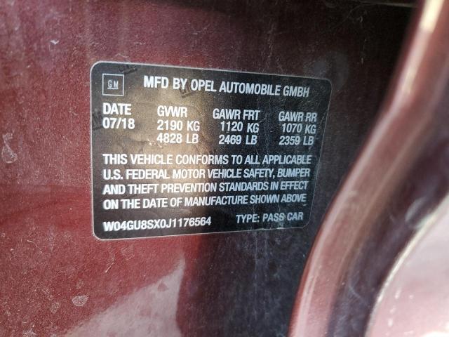 W04GU8SX0J1176564 Buick Regal Tourx Preferred