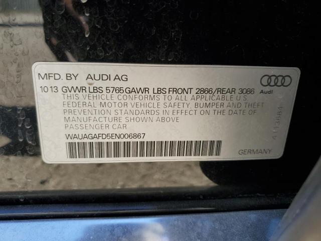 WAUAGAFD5EN006867 Audi A8 QUATTRO