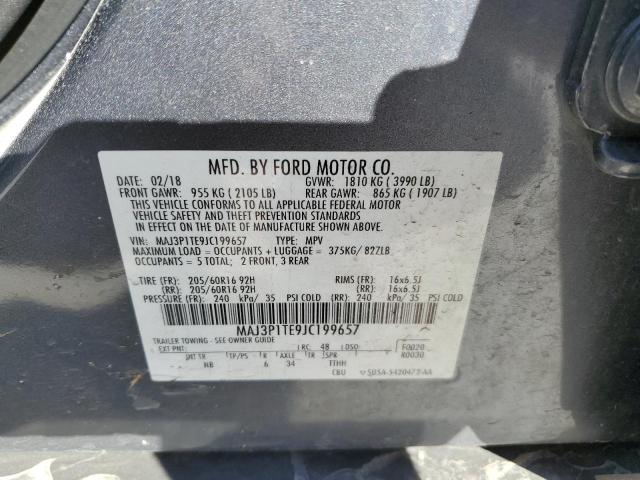 MAJ3P1TE9JC199657 Ford Ecosport Se