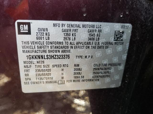 1GKKNNLS3HZ323376 GMC Acadia Slt-2