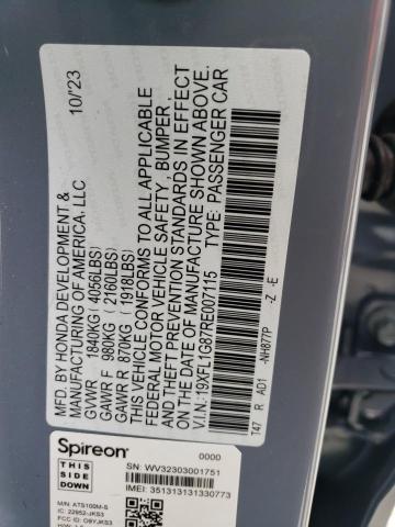 19XFL1G87RE007115 Honda Civic Sport Touring