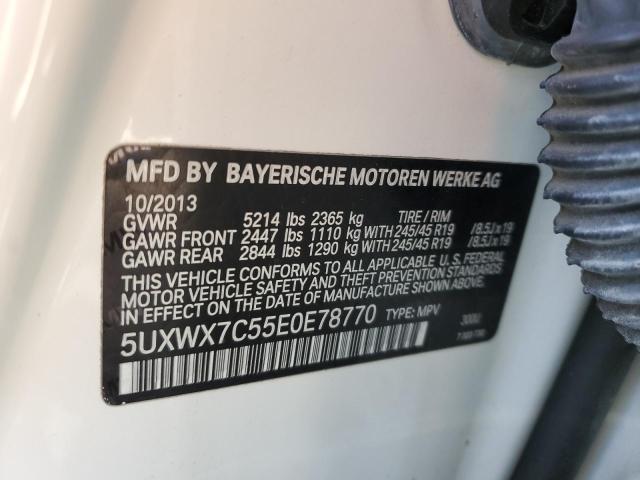 5UXWX7C55E0E78770 BMW X3 Xdrive35i