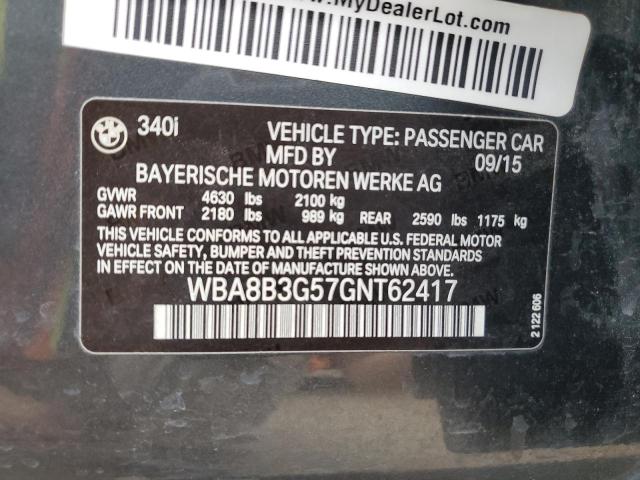 WBA8B3G57GNT62417 BMW 340 I