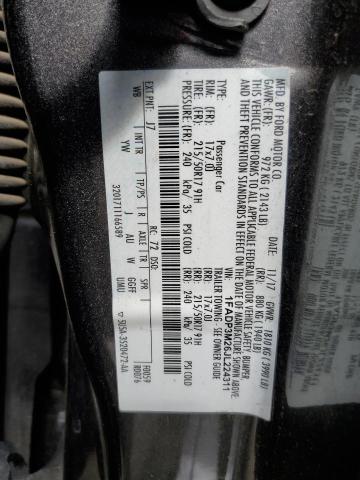 1FADP3M26JL224311 Ford FOCUS SEL