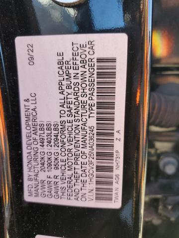 1HGCV3F25NA036245 Honda Accord Hybrid Sport