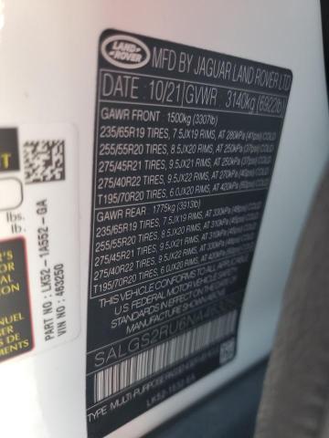 SALGS2RU6NA463250 Land Rover Range Rover Hse Westminster Edition